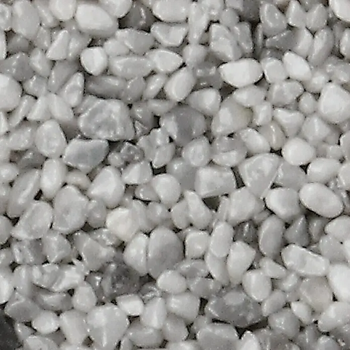 Probau Steinchenteppich Marmorkiesel, 2-4 mm - Nebelgrau, 20 kg - Detailaufnahme