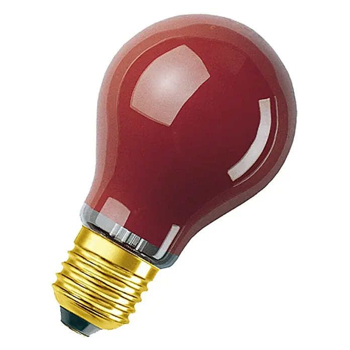 Osram Bombilla incandescente - Rojo, 11 W, E27 - Vista frontal