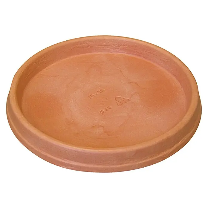 Geli Podložak za teglu za cvijeće Marcella - Vanjska dimenzija (ø x V): 38 x 3,5 cm, Plastika, Terakota - Pogled sprijeda