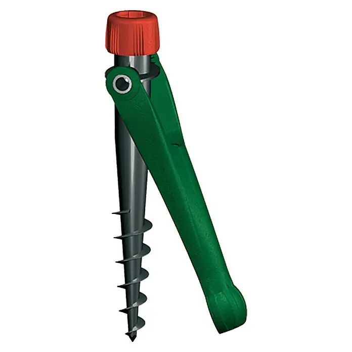 Krinner Bodendübel Vario Drill - 15 x 38 x 38 cm, Grün - Vorderansicht