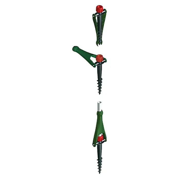 Krinner Bodendübel Vario Drill - 15 x 38 x 38 cm, Grün - Anwendungsbeispiel