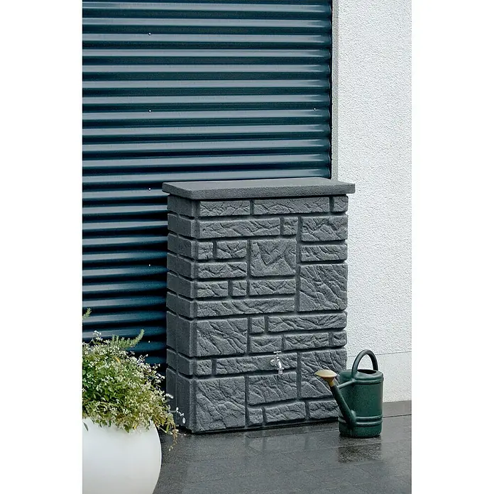 Regentonne Maurano - 300 l, Black Granitfarben