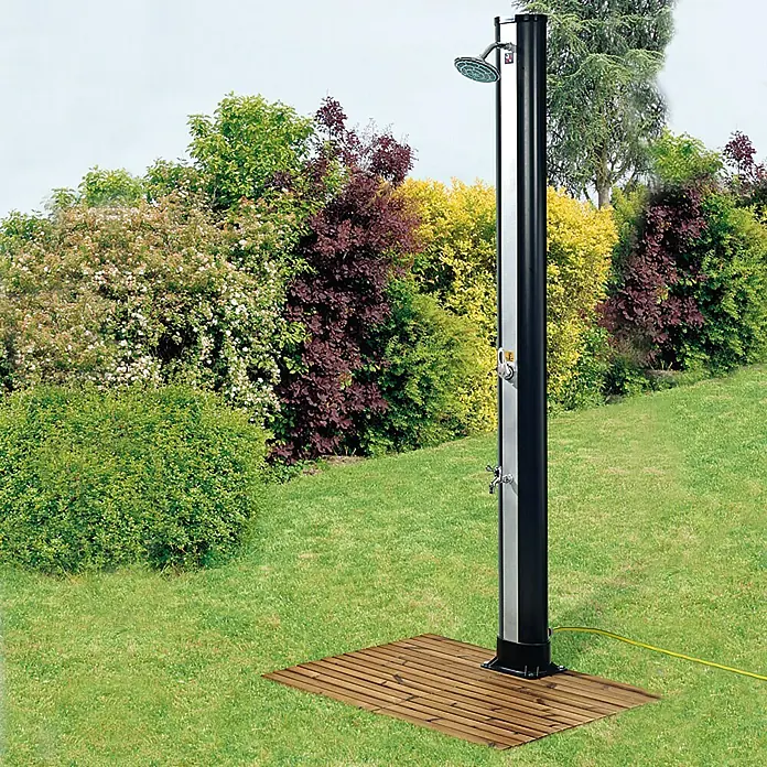 myPool Solarni tuš Exclusiv - Visina: 2,15 m, Promjer glave tuša: 16 cm, Pokretna glava tuša