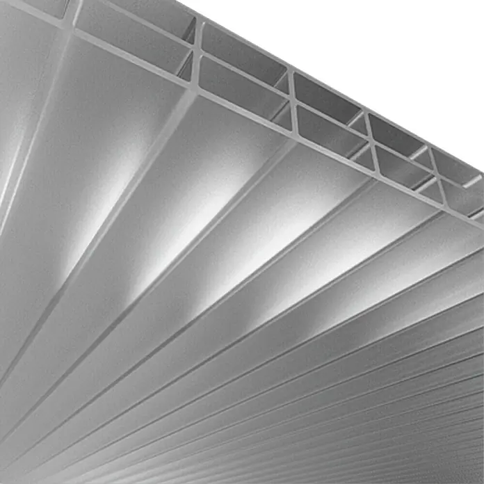 Hohlkammerplatte Makrolon - 200 cm x 98 cm x 16 mm, Polycarbonat, Transparent