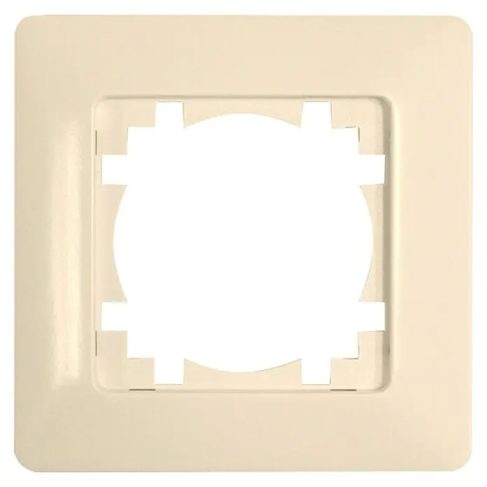 Voltomat MIKRO Abdeckrahmen - Elektroweiß, 1-fach, Kunststoff, Unterputz