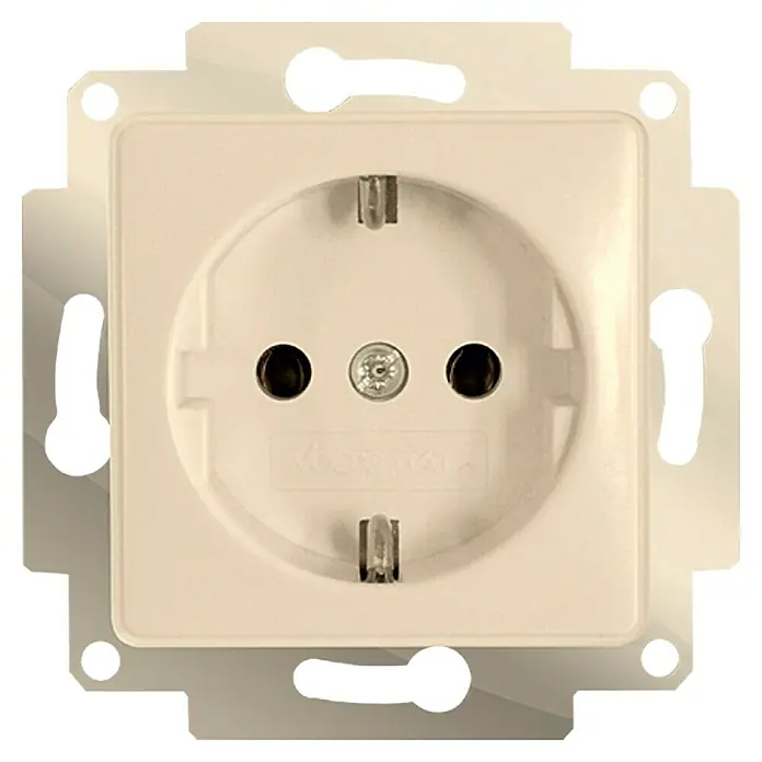 Voltomat MIKRO Steckdose - Elektroweiß, 1-fach, Kunststoff, Unterputz, 6 Stk.
