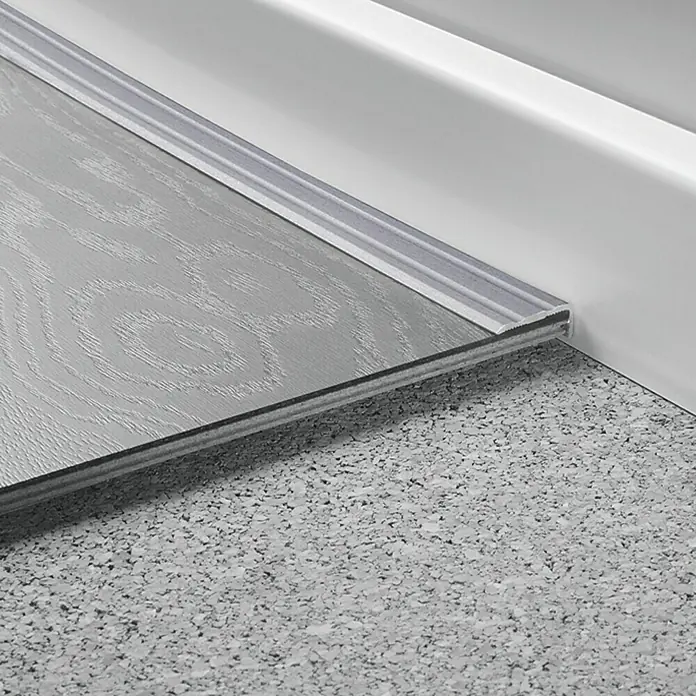 LOGOCLIC Rubni profil - Mat plemeniti čelik, 1 m x 24,5 mm x 10 mm, Vrsta montaže: Lijepljenje - Detaljan prikaz
