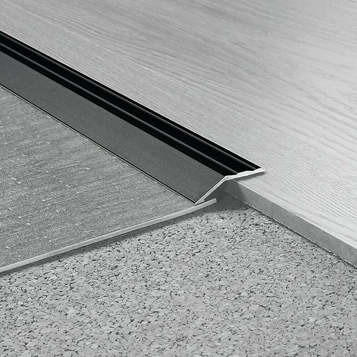 LOGOCLIC Završni profil - Crne boje, 0,9 m x 32 mm, Vrsta montaže: Lijepljenje