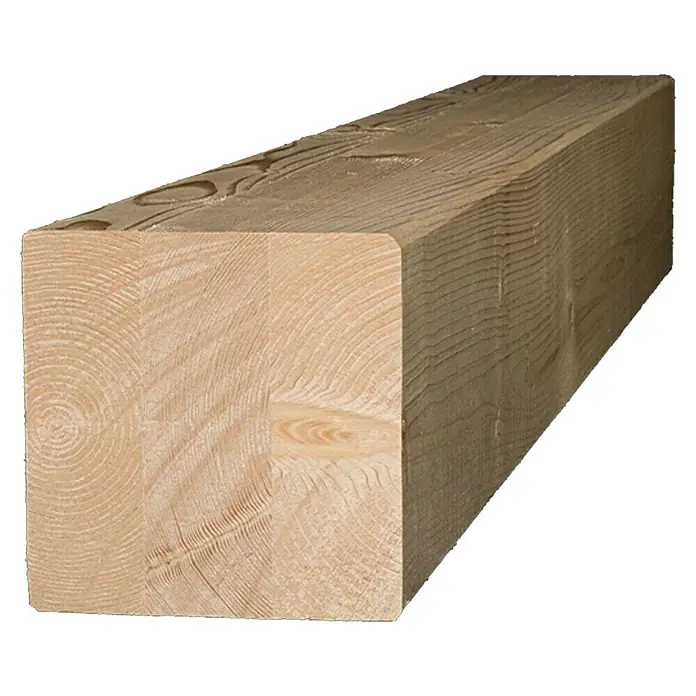 Leimbinder Si - Fichte, 2,5 m x 8 cm x 8 cm, Gehobelt - Linke Seitenansicht