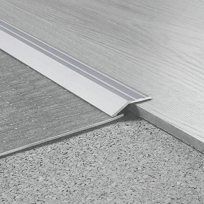 LOGOCLIC Završni profil - Mat plemeniti čelik, 0,9 m x 32 mm, Vrsta montaže: Lijepljenje - Detaljan prikaz