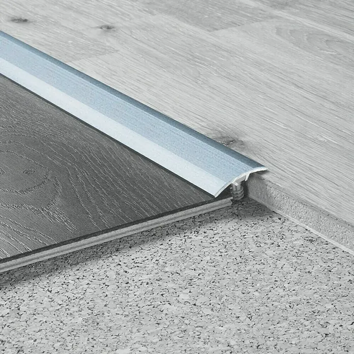 LOGOCLIC Prijelazni profil - Srebrne boje, 0,9 m x 30 mm, Vrsta montaže: Vijci - Detaljan prikaz