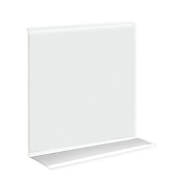 LOGOCLIC Tanka podna lajsna - Bijele boje, 10 m x 15 mm x 50 mm, Lijepljenje - Detaljan prikaz