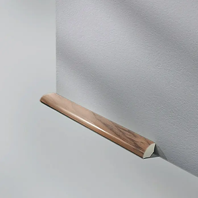 LOGOCLIC Polukružna kutna lajsna Orah - 2,5 m x 14 mm x 14 mm, Polukružna - Živopisni prikaz
