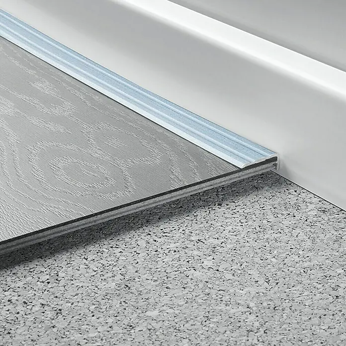 LOGOCLIC Rubni profil - Srebrne boje, 2,7 m x 24,5 mm x 10 mm, Vrsta montaže: Lijepljenje - Detaljan prikaz