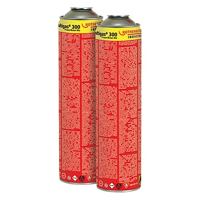 Rothenberger Industrial Multigas 300 - 2 x 600 ml, Höchsttemperatur: 1.900 °C - Vorderansicht