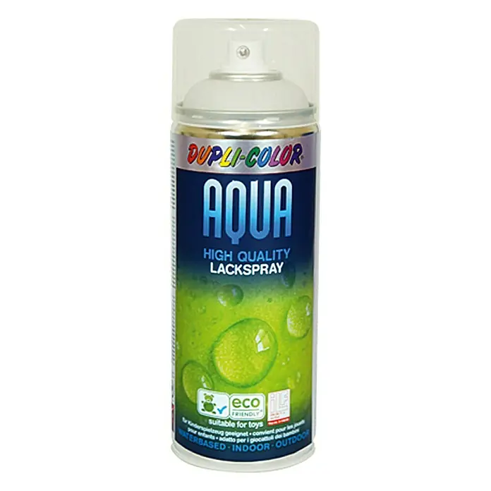 Dupli-Color Aqua Blanke lak Mat - Mat, 350 ml - Vooraanzicht