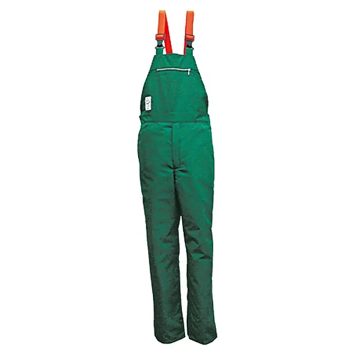 Schnittschutz-Latzhose - L, Grün/Orange