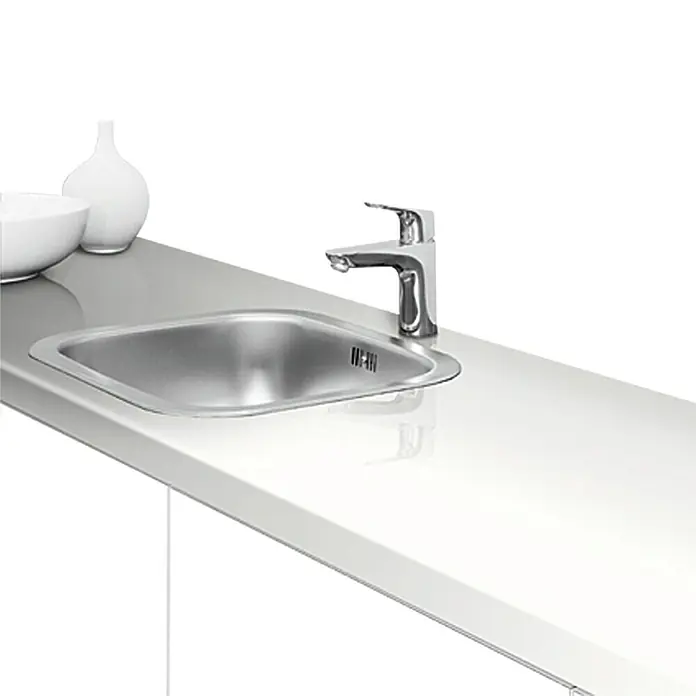 Resopal Premium Küchenarbeitsplatte nach Maß - Snow White, Max. Zuschnittsmaß: 365 cm, Stärke: 3,8 cm, Breite: 60 cm - Stimmungsaufnahme