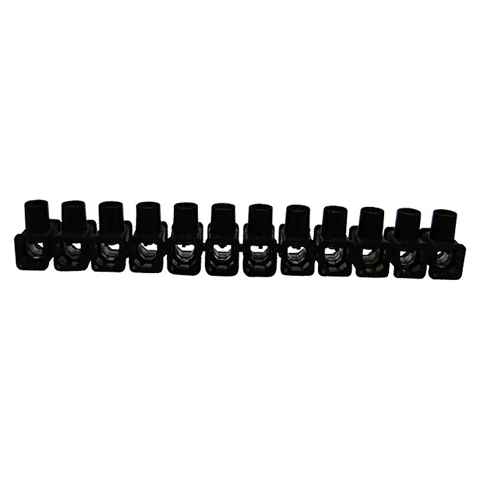 ASS Dosenklemme - 12-polig, 2,5 - 6 mm², Schwarz - Vorderansicht