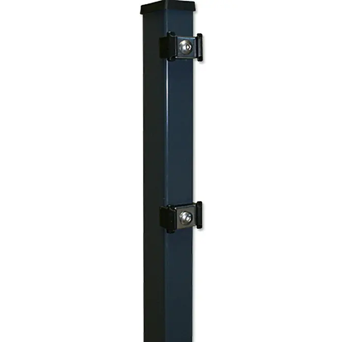 Hadra Zaunpfosten - Anthrazit, 6 x 4 x 225 cm, Passend für: DMS 1630, Metall