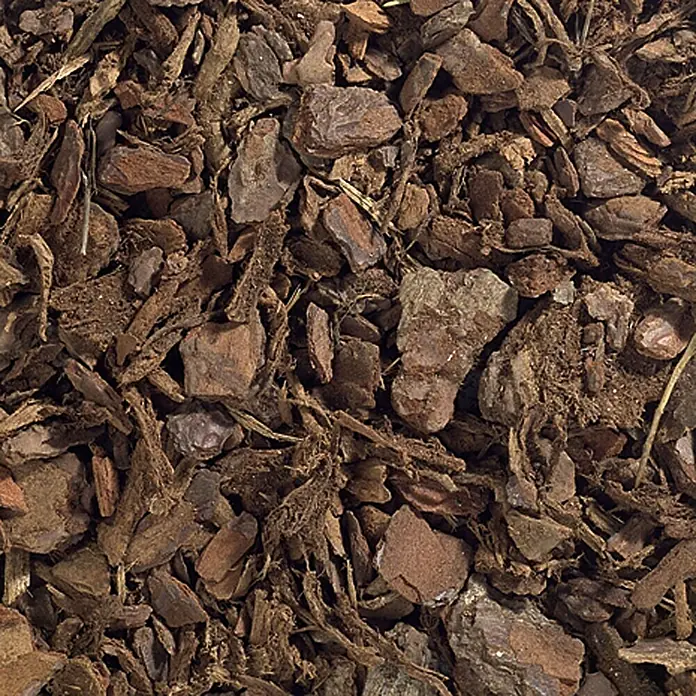 Prestohum Dekor-Mulch Pinien-Rinde - 60 l, 10 mm - 20 mm, Braun