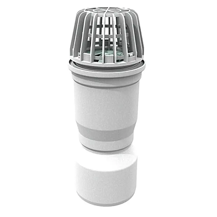 ACO Therm Entwässerungsanschluss - Geeignet für: Lichtschächte, 26,6 x 12 x 12 cm - Linke Seitenansicht