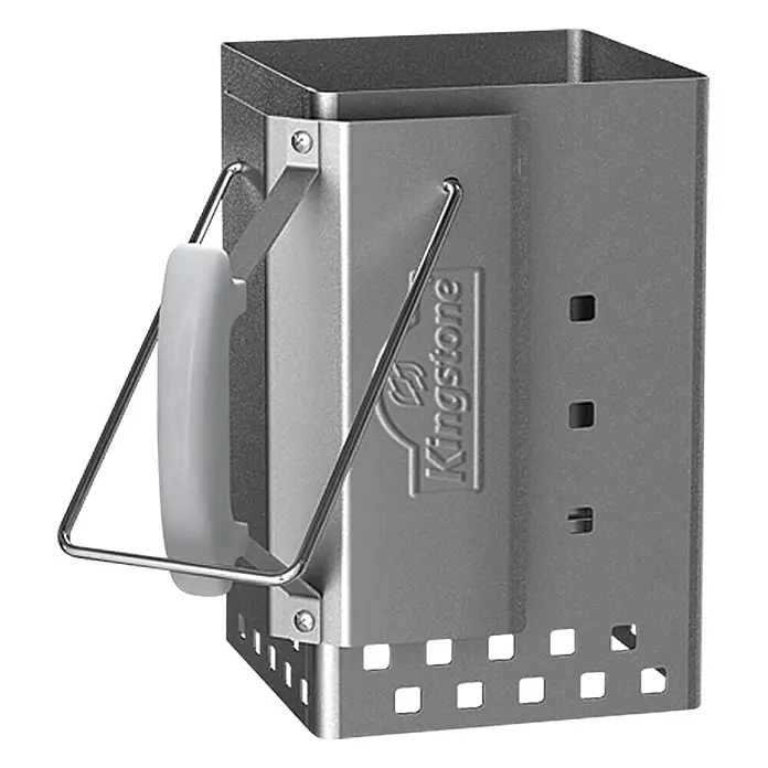 Kingstone Kamin za paljenje briketa - 19 x 19 x 30 cm, Čelik