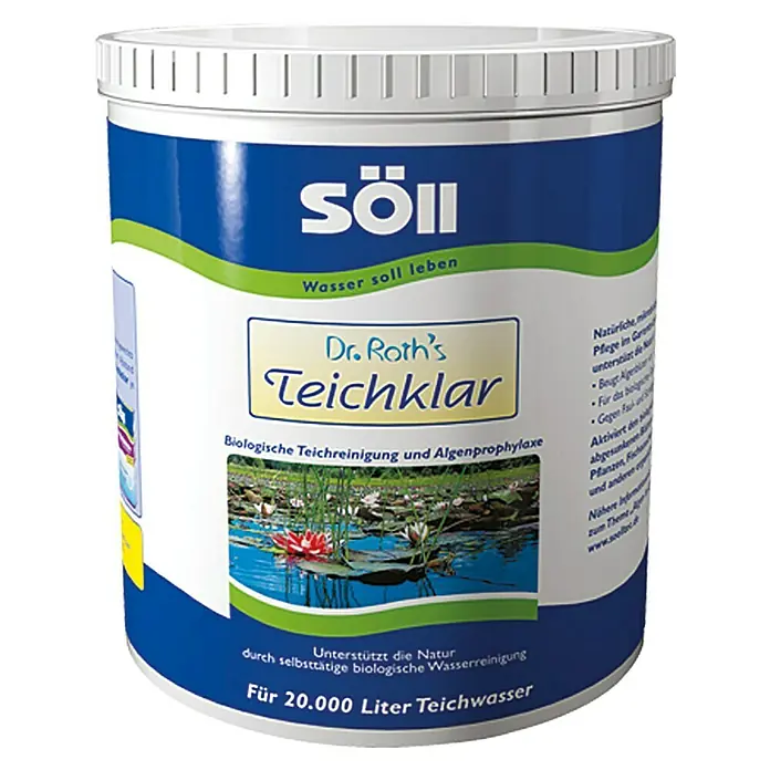 Söll Algenprophylaxe Dr. Roth's Teichklar - 1 kg - Vorderansicht