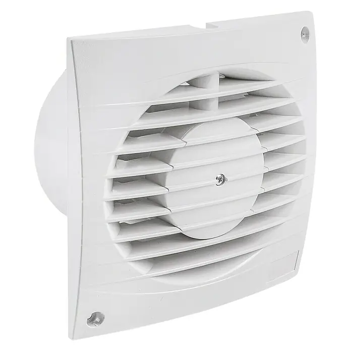 Air-Circle Kupaonski ventilator Top Air - Bez brojača vremena, 100 mm, Bijele boje - Pogled s desne strane