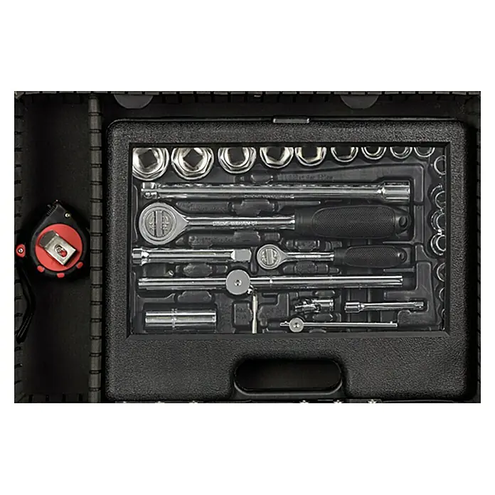 Alpha Tools Kofer za alat Big Box - 119 -dij., Set nasadnih ključeva: ¼″ - Pogled sprijeda
