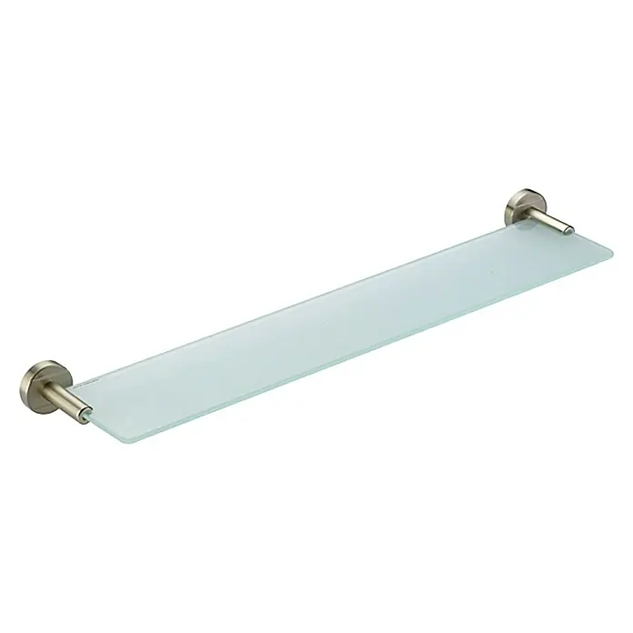 Camargue Rochelle Glasablage - Breite: 60 cm, Nickel, Matt - Linke Seitenansicht