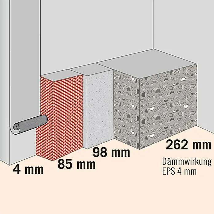 Climapor Izolacijska tapeta Graphit - Pokrov: Aluminij, Sadržaj je dovoljan za: 3 m², Visina: 4 mm