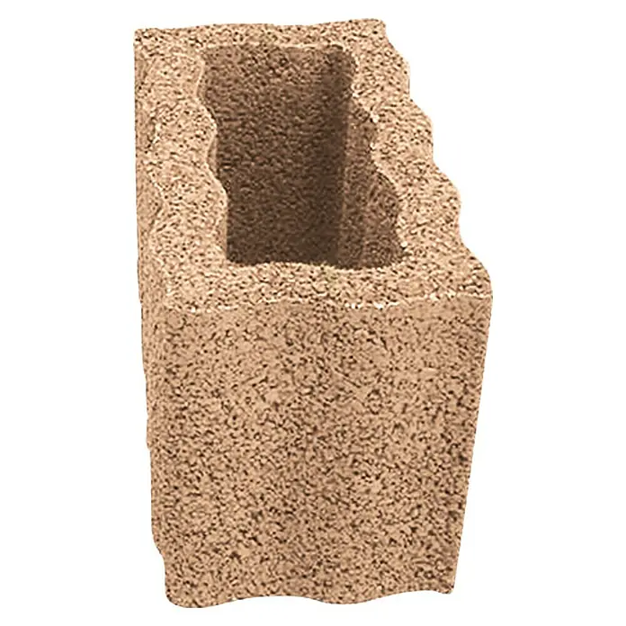 Pflanzstein Rasterstein - Mediterran, 40 x 20 x 25 cm, Beton