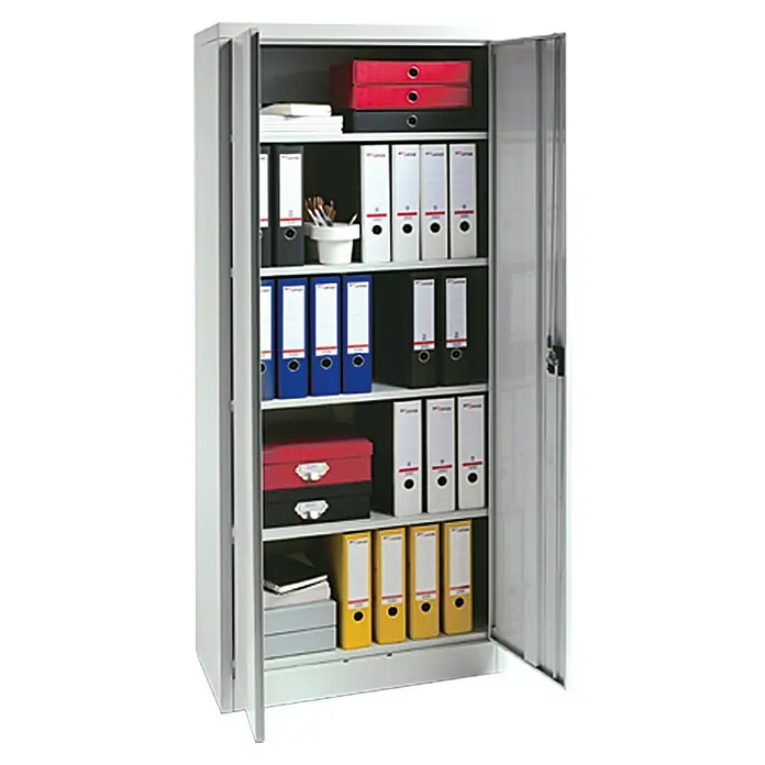 Regalux Design Metalni ormar - D x Š x V: 41 x 80 x 180 cm, Sive boje, Nosivost: 50 kg/polica