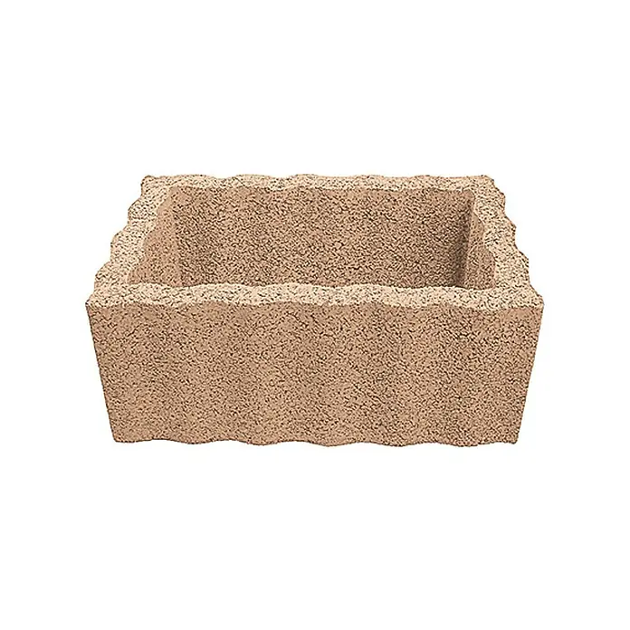 Pflanzstein Rasterstein - Mediterran, 60 x 40 x 25 cm, Beton