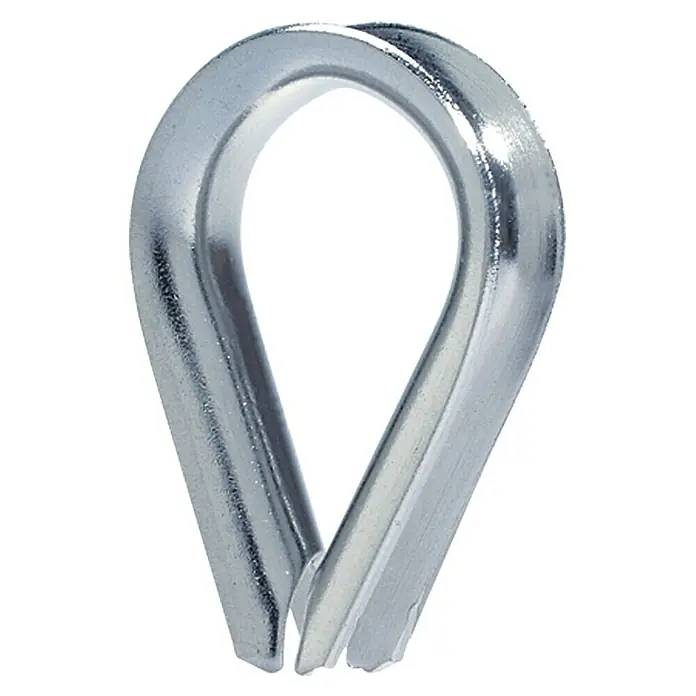 Kausche - Für Seildurchmesser: 8 mm, Edelstahl, A4 - Ansicht von oben