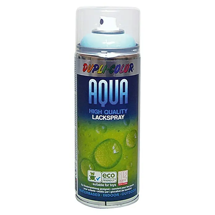 Dupli-Color Aqua Lakspray Ijsblauw - Ijsblauw, Hoogglans, 350 ml - Vooraanzicht