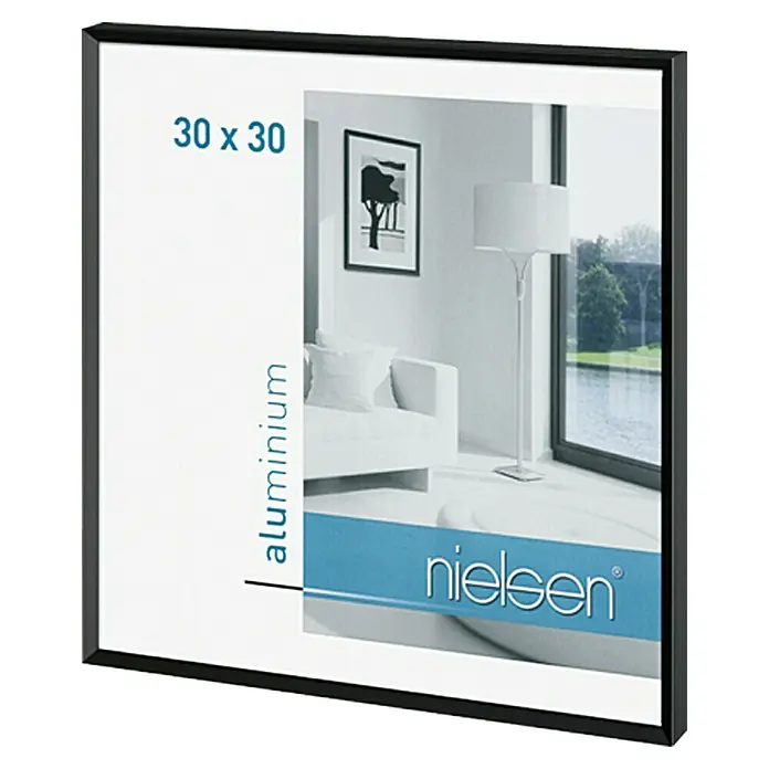 Nielsen Bilderrahmen Pixel - Schwarz, 30 x 30 cm, Aluminium - Rechte Seitenansicht