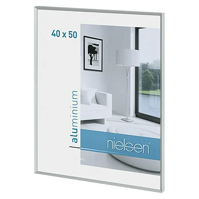 Nielsen Bilderrahmen Pixel - Mattsilber, 40 x 50 cm, Aluminium - Rechte Seitenansicht