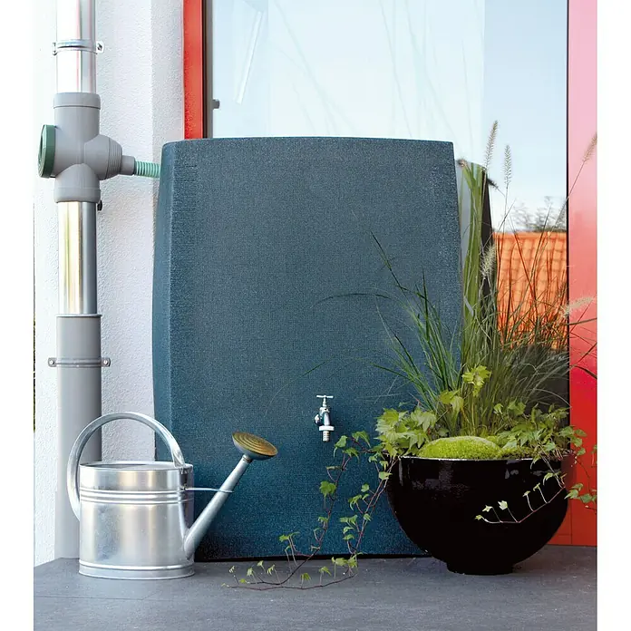 Regentonne Noblesse - 275 l, Black Granitfarben - Stimmungsaufnahme