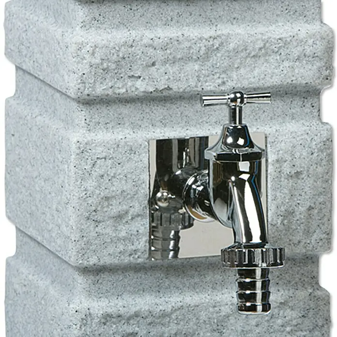 Wasserzapfstelle Romana - Granitfarben, Höhe: 110 cm, Ausstattung: Wasserhahn - Detailaufnahme