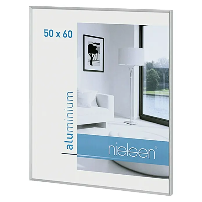 Nielsen Bilderrahmen Pixel - Mattsilber, 50 x 60 cm, Aluminium - Rechte Seitenansicht