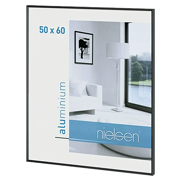 Nielsen Bilderrahmen Pixel - Schwarz, 50 x 60 cm, Aluminium - Rechte Seitenansicht