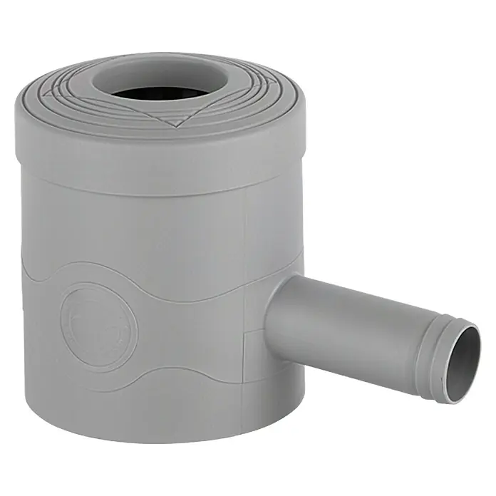 Regensammler Standard - Grobfilter, Grau, Größe Anschluss: 32 mm - Vorderansicht