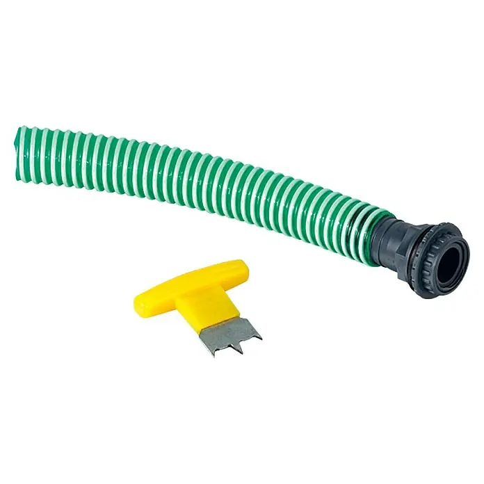 Set priključaka - Duljina: 25 cm, Veličina priključka: 1″, Prikladno za: Priključak na sabirnik kišnice - Pogled sprijeda