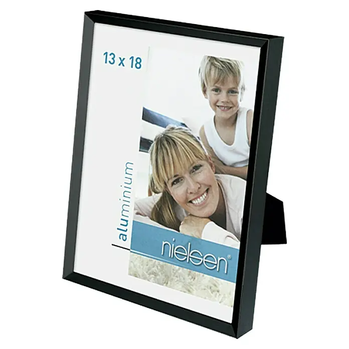 Nielsen Bilderrahmen Pixel - Schwarz, 13 x 18 cm, Aluminium - Rechte Seitenansicht