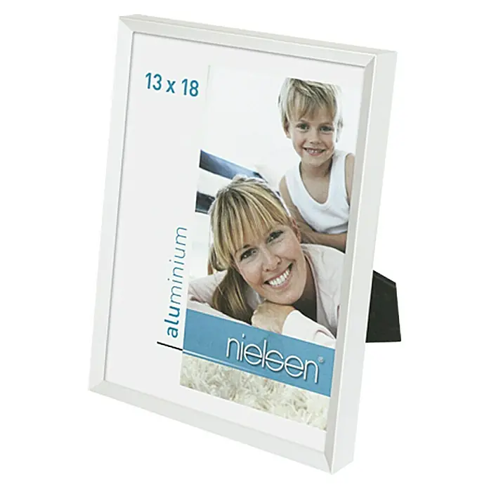 Nielsen Bilderrahmen Pixel - Weiß, 13 x 18 cm, Aluminium - Rechte Seitenansicht