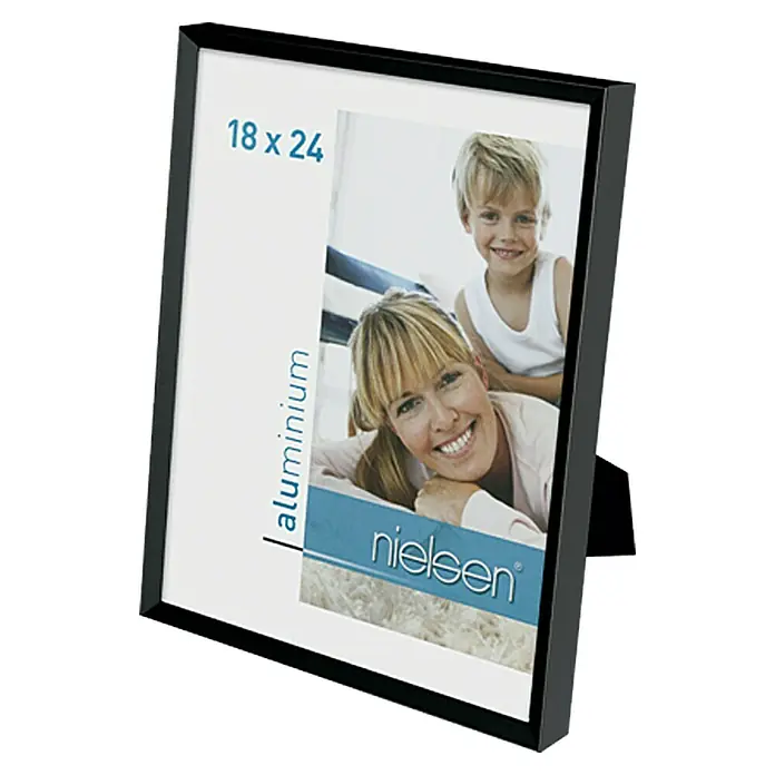 Nielsen Bilderrahmen Pixel - Schwarz, 18 x 24 cm, Aluminium - Rechte Seitenansicht
