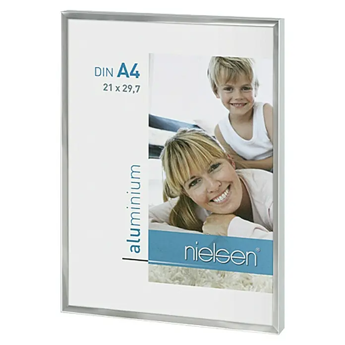 Nielsen Bilderrahmen Pixel - Silber, 21 x 29,7 cm, Aluminium - Rechte Seitenansicht
