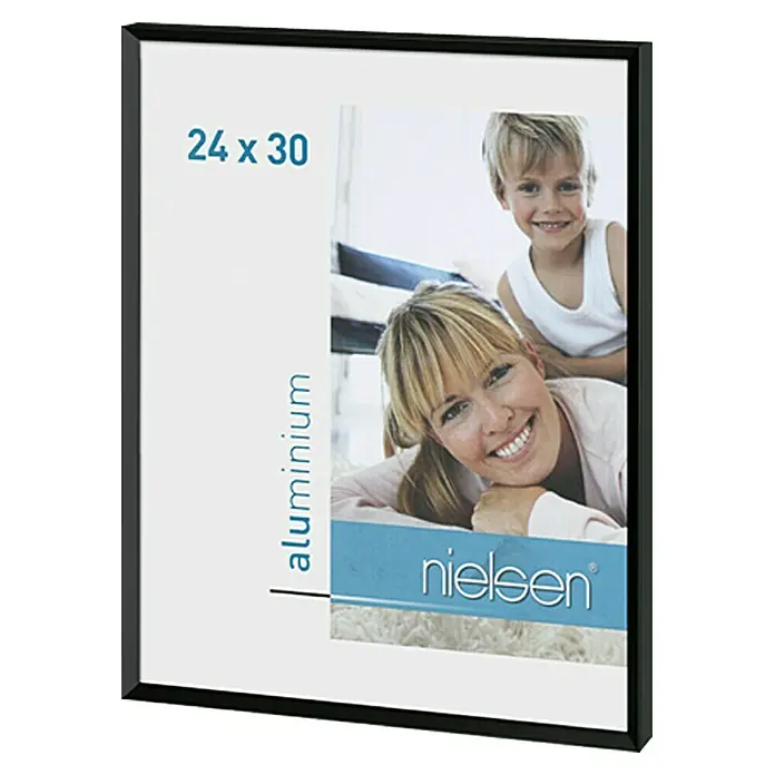 Nielsen Bilderrahmen Pixel - Schwarz, 24 x 30 cm, Aluminium - Rechte Seitenansicht